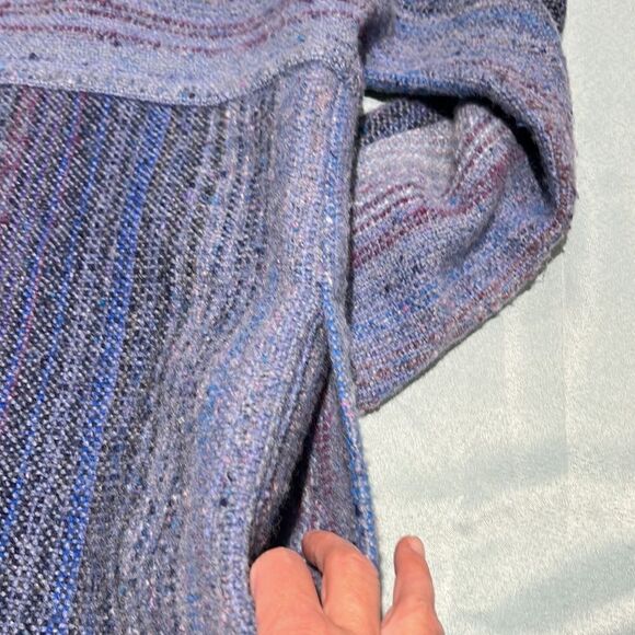 One of a Kind vintage Hand Knit Wool mixture cardigan, sweater Size M - Picture 10 of 10